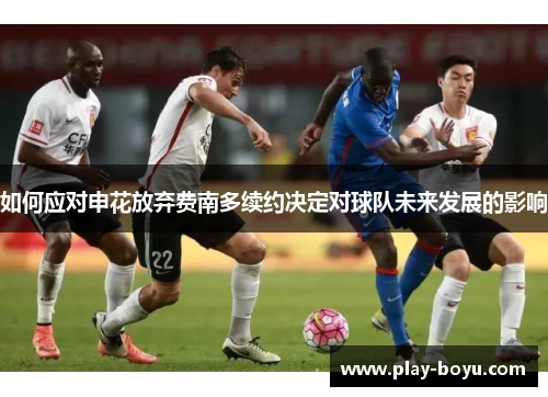 如何应对申花放弃费南多续约决定对球队未来发展的影响