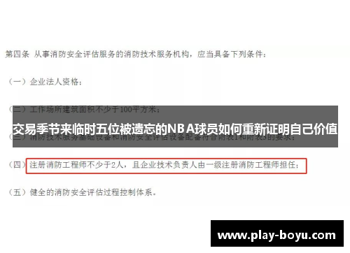 交易季节来临时五位被遗忘的NBA球员如何重新证明自己价值